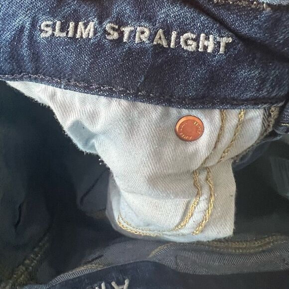 American Eagle Blue AirFlex+ Stretch Slim Straight Jeans Size 31 - Picture 7 of 9